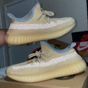 Adidas Yeezy 350v2 LINEN size 12 GREAT CONDITION WITH BOX FY5158